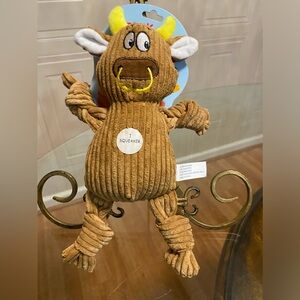 Jmle Dog Toy 11” Cow With Squeaky Dog Toy.